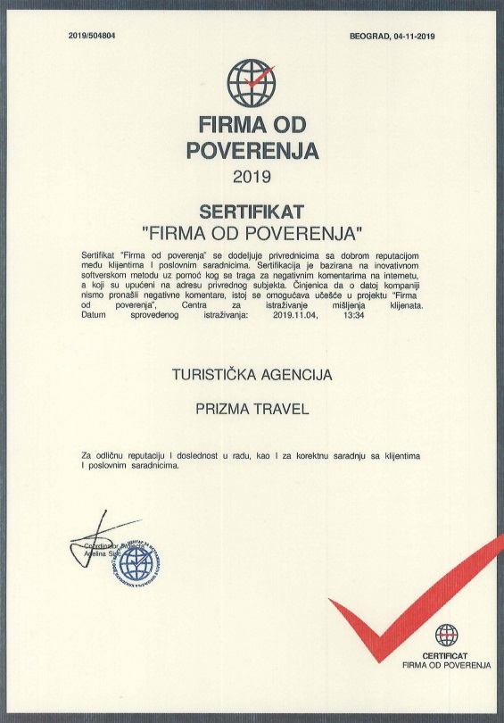 Prizma Travel Firma od poverenja